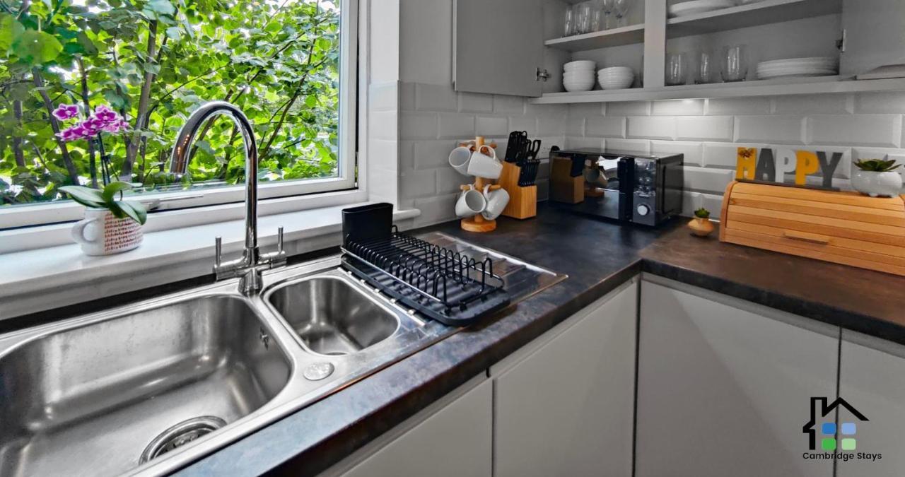 Cambridge Stays Riverside 2Br Flat-Walk To Centre-Parking-Balcony Exterior foto
